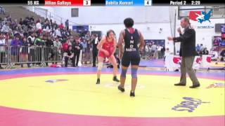 WM 55 KG  Jillian Gallays vs Babita Kumari [upl. by Uel]