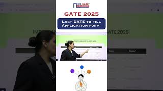 GATE 2025 Application form last date gate2025 gateapplicationform shorts [upl. by Alissa]