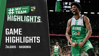 Žalgiris  Baskonia  Game Highlights  20240321 [upl. by Yleik]