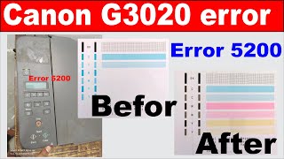 canon g3020 5200 error I canon g3020 3252 error I canon wifi printer problem [upl. by Anura]