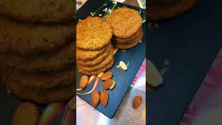 Nut cookies with Chia seeds vegetarianrecipes [upl. by Annaxor471]