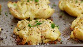 Crispy Greek Lemon Smashed Potatoes [upl. by Cayser284]