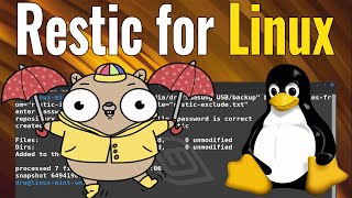 Restic Backup for Linux [upl. by Eskill412]