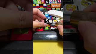 Drawing Shein logo on the keyboard shorts diy art tiktok trending [upl. by Krahmer564]