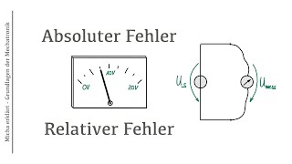 Absolute und relative Fehler bei Sensoren [upl. by Erehs]