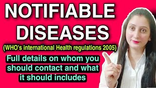 Notifiable diseases॥WHOs international health regulation 2005॥ NABH video in hindi॥nabh 5th edition [upl. by Zwick517]