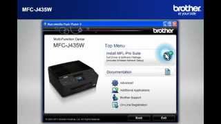 MFCJ435W How to setup my Wireless Brother MFC with a router that uses security for Win7 [upl. by Aniala]