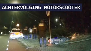 Politie  Valse kentekenplaat  Motorscooter  Achtervolging  Infra [upl. by Francklyn]