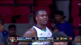 Converge’s NEW IMPORT Jalen Jones DELIVERS BUCKETS vs Meralco in 1Q  PBA Season 49 Governors Cup [upl. by Giustina757]