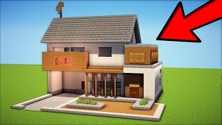 Minecraft How to Build a Modern Suburban House  Tutorial 2017 [upl. by Raynard401]