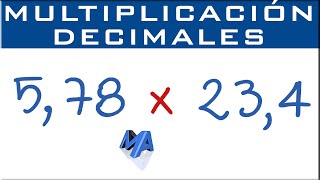 Multiplicación de números decimales [upl. by Benjamin288]