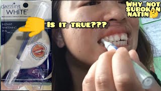 Instant Dazzling White Whitening Pen for the Teeth Review [upl. by Allimrac]