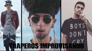 TRAPEROS FAMOSOS IMPROVISANDO Kidd Keo Rels B Pimp Flaco CTangana Bejo [upl. by Eila]