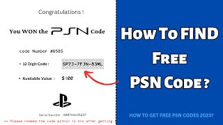 ✅️ How to Get Free PSN Codes in 20232024  This is What I GOT [upl. by Jago]