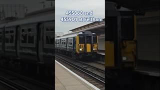 455868 and 455901 At Feltham train rare shorts [upl. by Mariko]