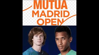 Andrey Rublev vs Felix Auger Aliassime  Masters 1000 de Madrid  Final  REACCIONAMOS EN VIVO [upl. by Nierman]