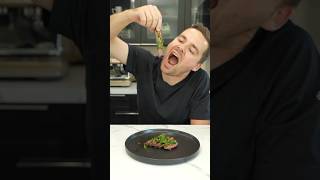 Steak English or Spanish steak chimichurri asmrfood [upl. by Ahsiak]