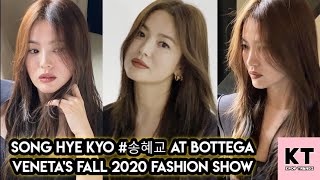 Song Hye Kyo 송혜교 at Bottega Venetas Fall 2020 Show in Milan Italy SongHyeKyo BottegaFall2020 [upl. by Frum]