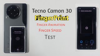 Tecno Camon 30  FingerPrint Full Setup  Finger Lock  FingerPrint Animation  Finger Lock Speed [upl. by Rimas]