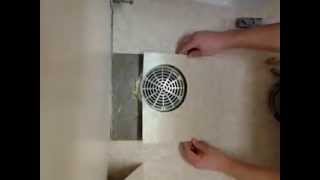 How Mark And Cut VCT Around Drain [upl. by Ahsitam]