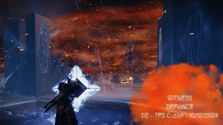 Witness Defiance  TEC The Final Shape Solo Legendary 1st Clear Attempt  bungiecreator destiny2 [upl. by Nehepts]