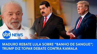 🔴SBT News na TV Maduro rebate Lula sobre “banho de sangue” na Venezuela caso perca as eleições [upl. by Lorac]