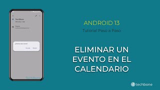 Eliminar un Evento en el Calendario Android 13 [upl. by Weingartner]