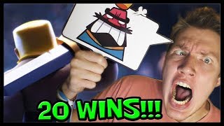 NÚB VS 20 WINS CHALLENGE  Clash Royale 78 [upl. by Dorie916]