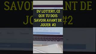 DV LOTTERY  REGARDE CETTE VIDEO AVANT DE JOUER dvlottery2026 lotteryvisa shortvideoviral [upl. by Werdnaed]