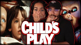 OUR FIRST TIME WATCHING CHILDS PLAY CHUCKY MOVIE REACTION [upl. by Antipus]