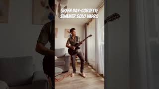 Corvette summerGreen day Solo impro Gibson les Paul junior black [upl. by Coy]