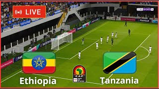 match Tanzania vs Ethiopia live Africa Cup 2025 qualifiers full match simulation Gameplay PC [upl. by Elbertina406]