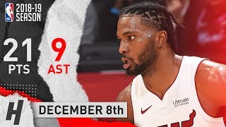 Justise Winslow Full Highlights Heat vs Clippers 20181208  21 Pts 9 Assists [upl. by Einor]