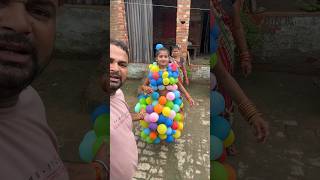 Gudiya new virl ￼￼ balloon dress 👗  ￼ gubare ki dress kaise banayen  Gudiya vlog [upl. by Nomed]