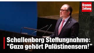 Schallenberg „Gaza gehört Palästinensern“  kronetv NEWS [upl. by Sella]