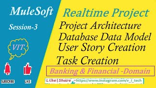 MuleSoft  Realtime Project Session3  vitechtalks  Project Architecture amp Design data model [upl. by Wichern]