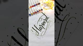 Best Magical Calligraphy  Handwriting  Name calligraphy shorts shaartgallery artdiy trending [upl. by Onairam]