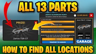 ALL 13 ZENVO PARTS LOCATION in Car Dealership Tycoon BARN HUNT Event cardealershiptycoon [upl. by Janeczka757]