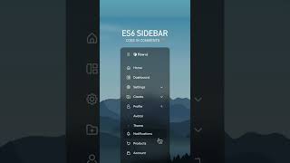 JavaScript ES6 Sidebar 🔥⁣🤯 [upl. by Obola]