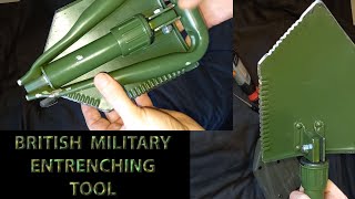 British Military NATO Entrenching Tool ETool folding small shovel  spade good for survival use [upl. by Enilrahc773]