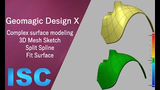 Complex surface modeling case two Geomagic design X [upl. by Siladnerb614]