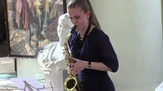 Eugene Bozza  Aria for saxophone and string orchestra Yuliia Skakun [upl. by Obmar317]