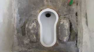 Very Rare 1938 Armitage Ware Duronia Squatting toilet on a High Level Techplas Cistern [upl. by Hak]