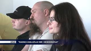 TV KANAL 9 NOVI SAD quotRADNICI ZASLUŽUJU MIR I DEMOKRATIJUquot [upl. by Eislrahc]