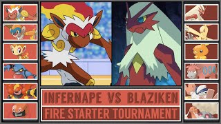 INFERNAPE vs BLAZIKEN  Fire Starter Pokémon Tournament Battle 3 [upl. by Cire374]