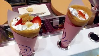 How they make Japanese Crepes in JAPAN [upl. by Sarah]