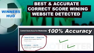 Massive Correct Score Website that Provide Perfect Accurate Trusted amp Sure Winning CorrectScore [upl. by Lucey851]