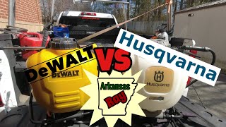 Dewalt vs Husqvarna Backpack Sprayer [upl. by Ahsaek843]