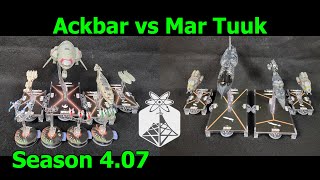 Star Wars Armada quotRed Dice Blitzquot Ackbar vs Mar Tuuk  ION Radio Battle Report [upl. by Annoirb]