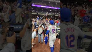 Mets fans get Francisco Lindor fired up 🤩 [upl. by Llerdna]